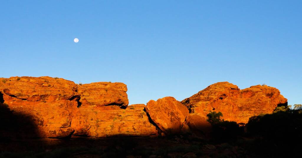 Moon over Kings Canyon