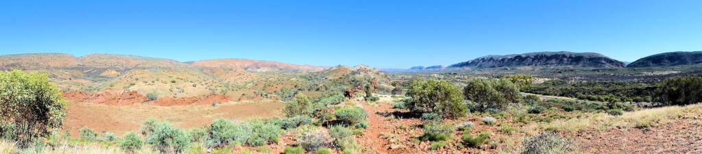 The Neil Hargrave Lookout on Namatjira Drive, Burt Plain, West MacDonnell Range