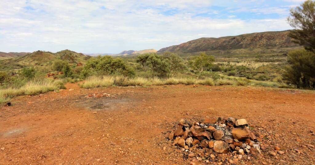 Campsite at the Neil Hargrave Lookout, West MacDonnell Ranges