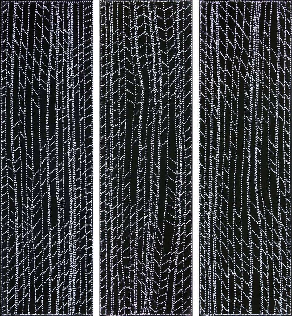 Dorothy Napangardi - Karlangu (Digging Sticks), Tripytch 2002