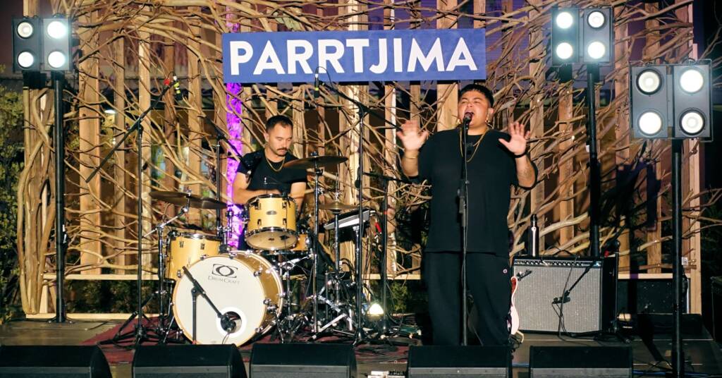 Mojo Juju one of the many live acts performing at Parrtjima 2019