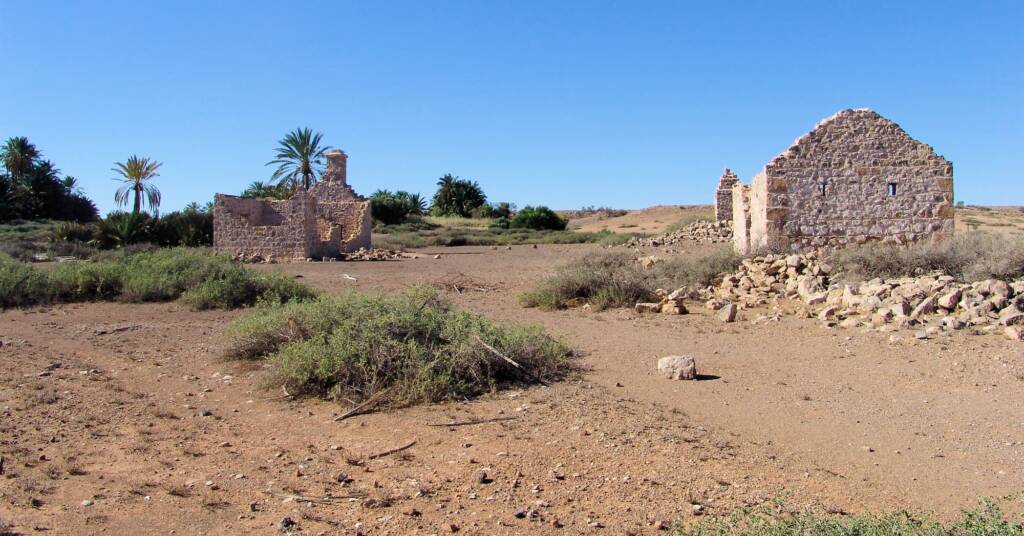 Remains of some buildings of the original outback station (Dalhousie Homestead)