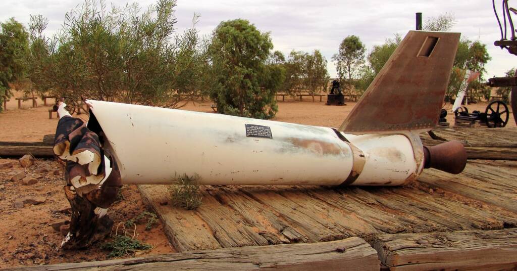 Remains of the Skylark Rocket