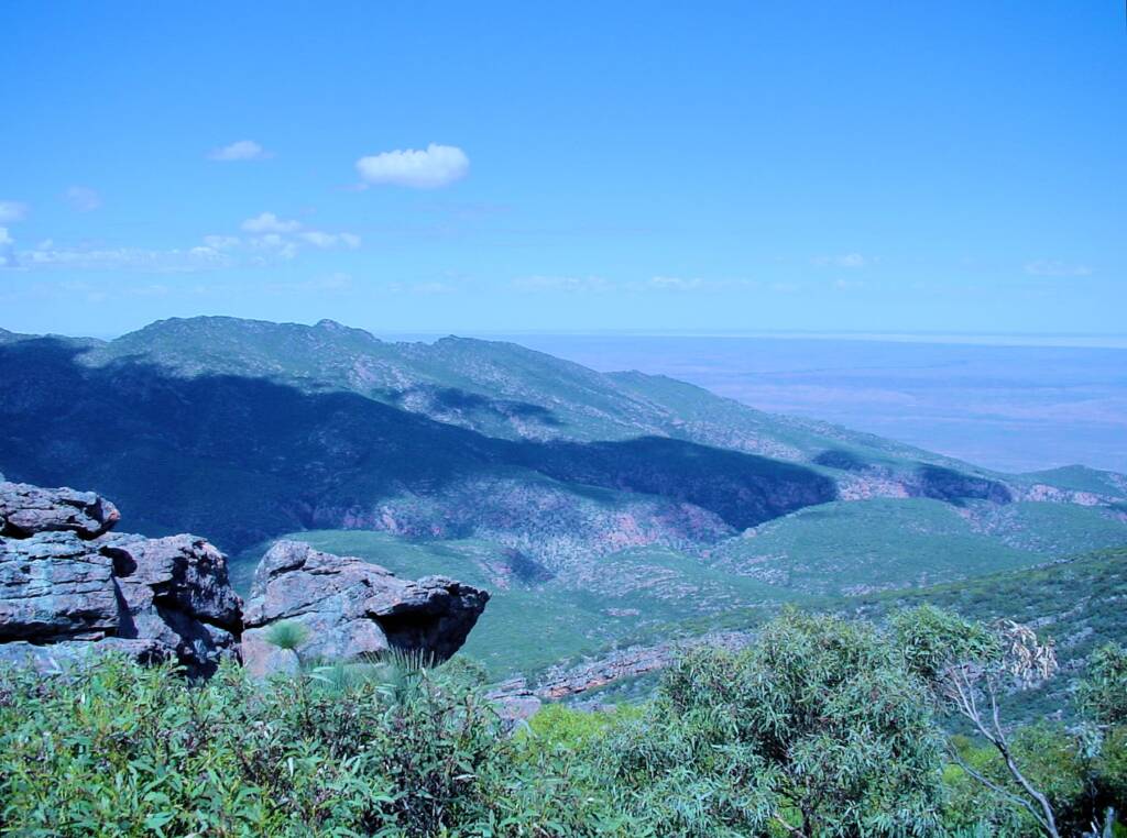 View from St Mary Peak, Wilpena Pound, SA
