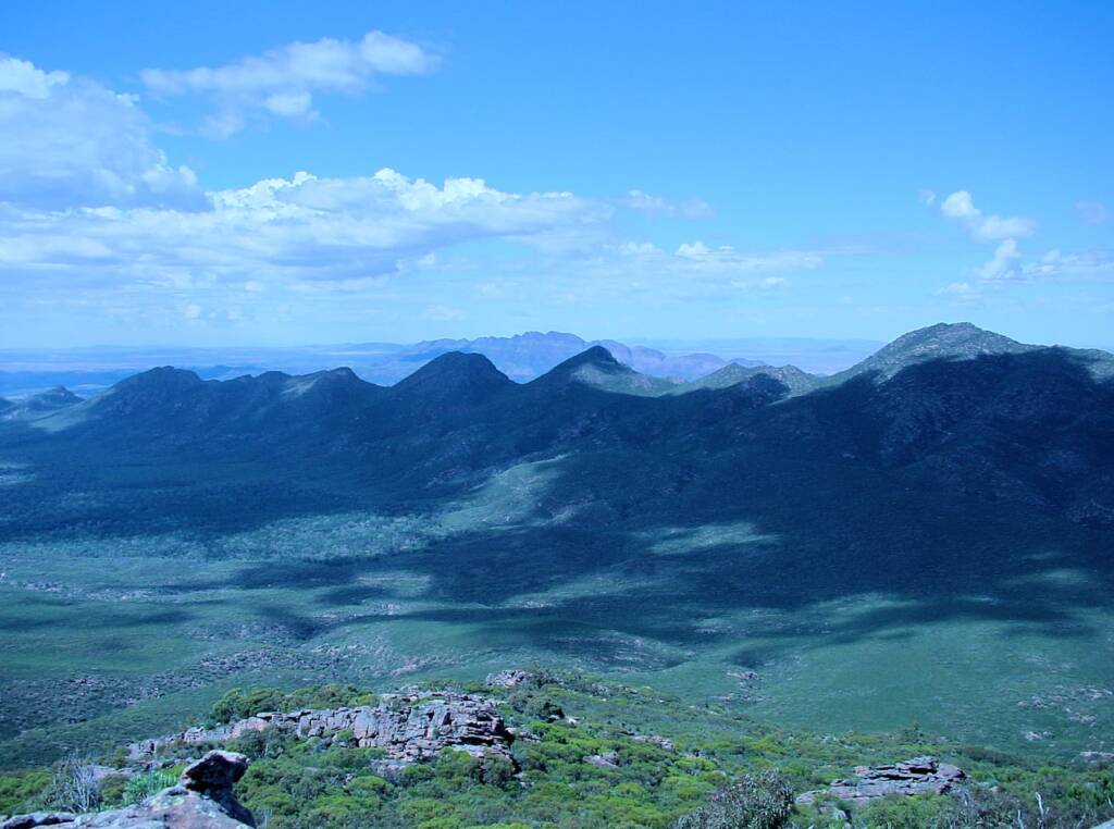 View from St Mary Peak, Wilpena Pound, SA