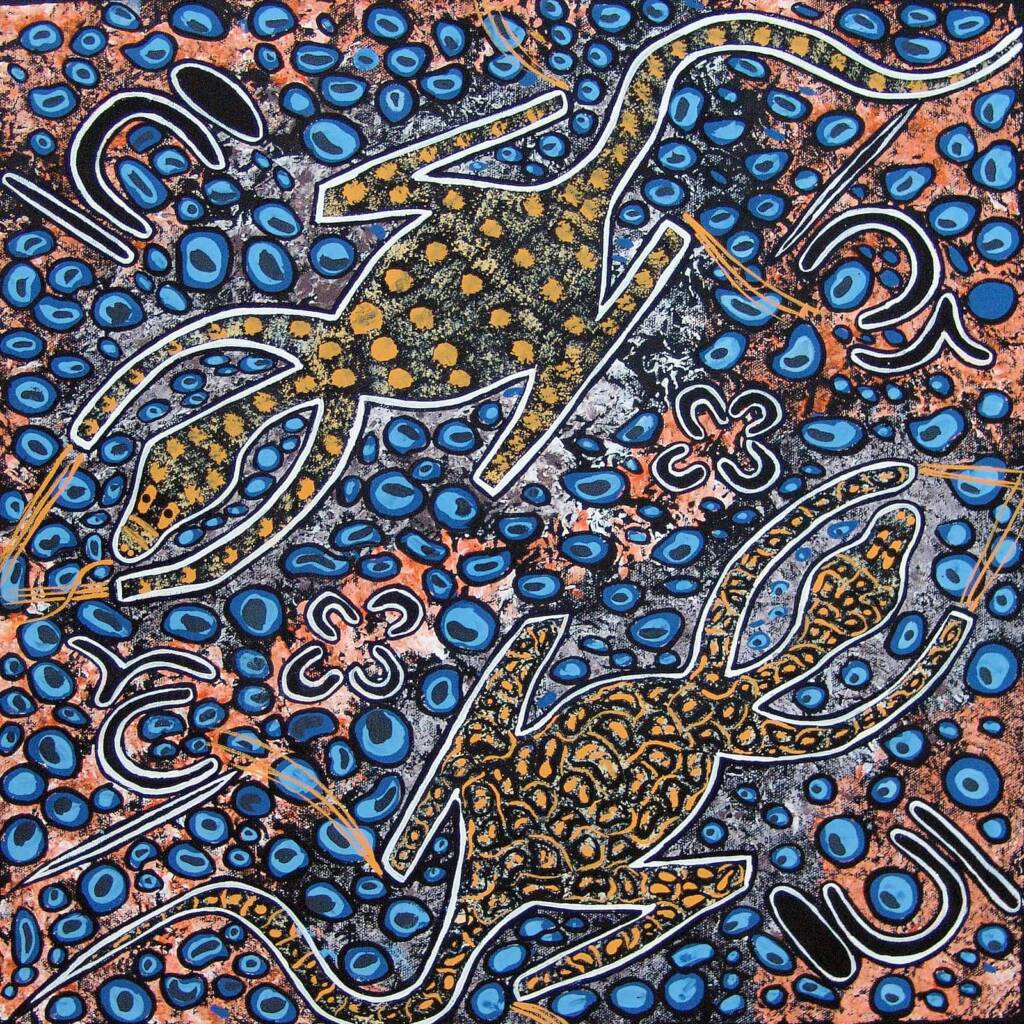 The Goanna and the Perentie © Trephina Sultan