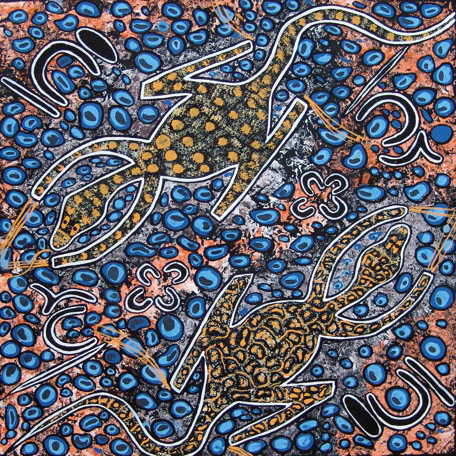 The Goanna and the Perentie © Trephina Sultan
