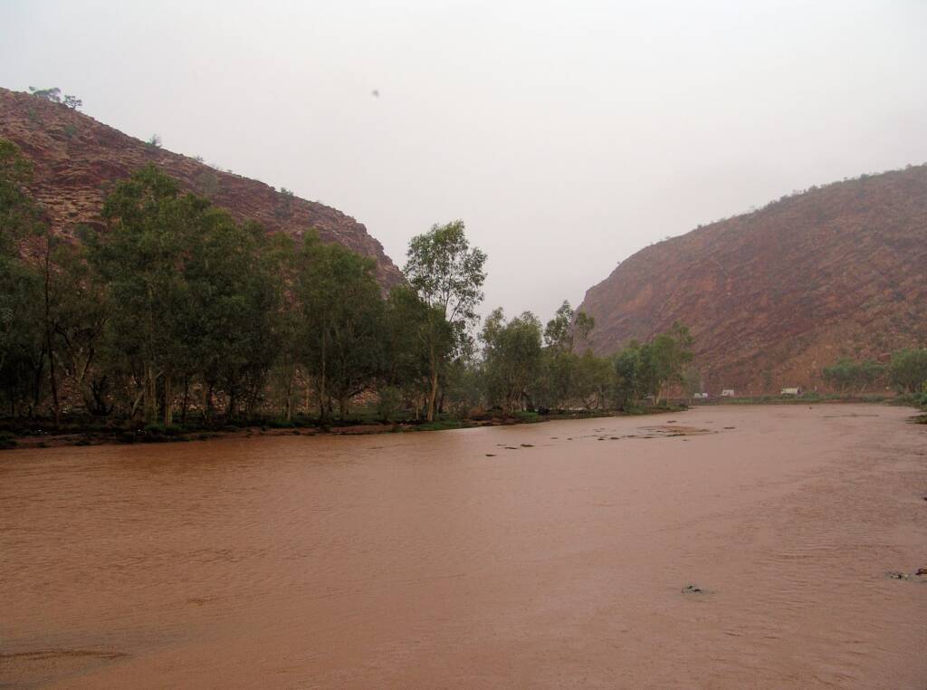 Todd River north of Heavitree Gap.