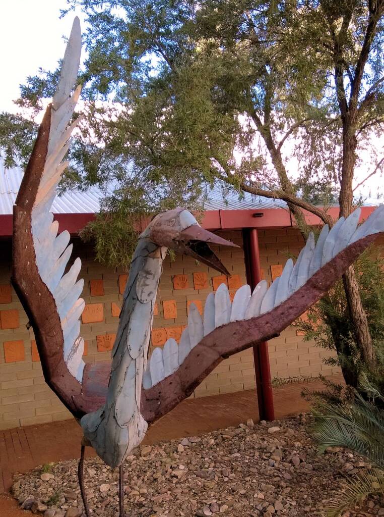 I've Seen The Moon by Dan Murphy - Corrugated Iron and scrap metal, 1995 Araluen Collection