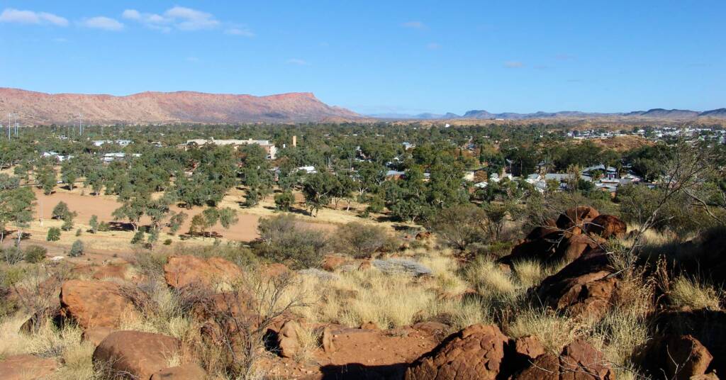 View of Mount Gillen from Annie Myers Hill Lookout