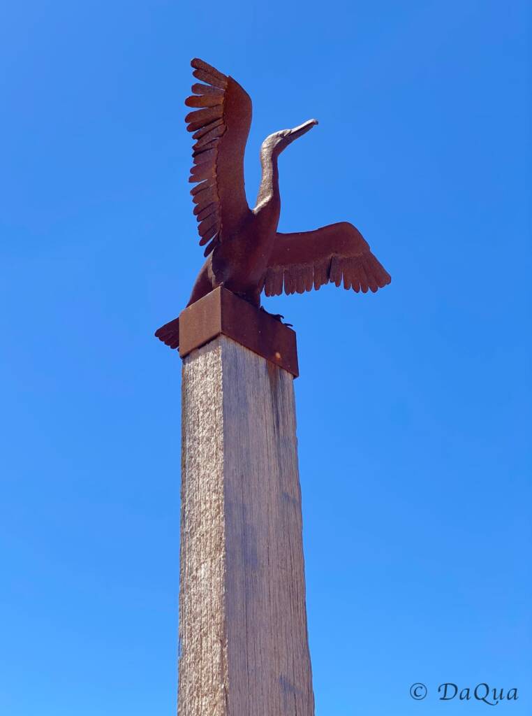 Cormorant by Max Newbery at Port Germein