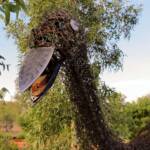 Emu by artist Al Bethune (Permanent display Olive Pink Botanic Garden, Alice Springs)