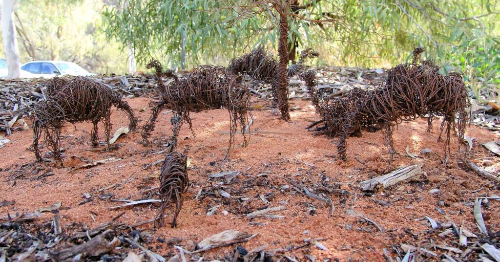 Locusts, Cute, But! - Artist Clancy McLeod (burnt powerline cable)