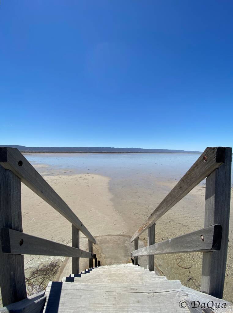 Port Germein Jetty Steps down to beach