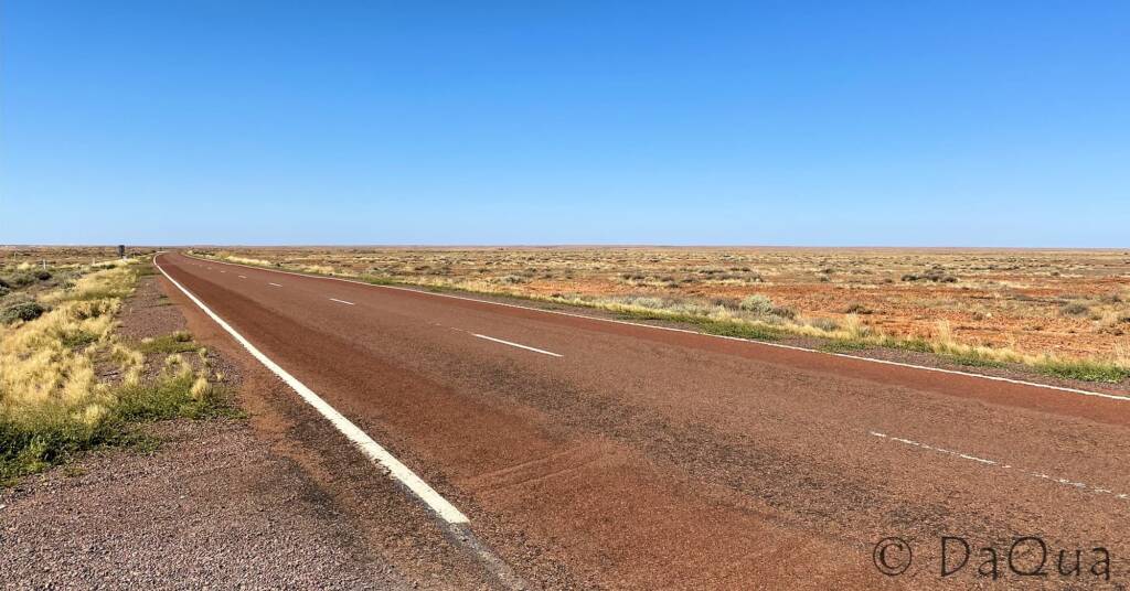 Turn left to leave Coober Pedy and heading south