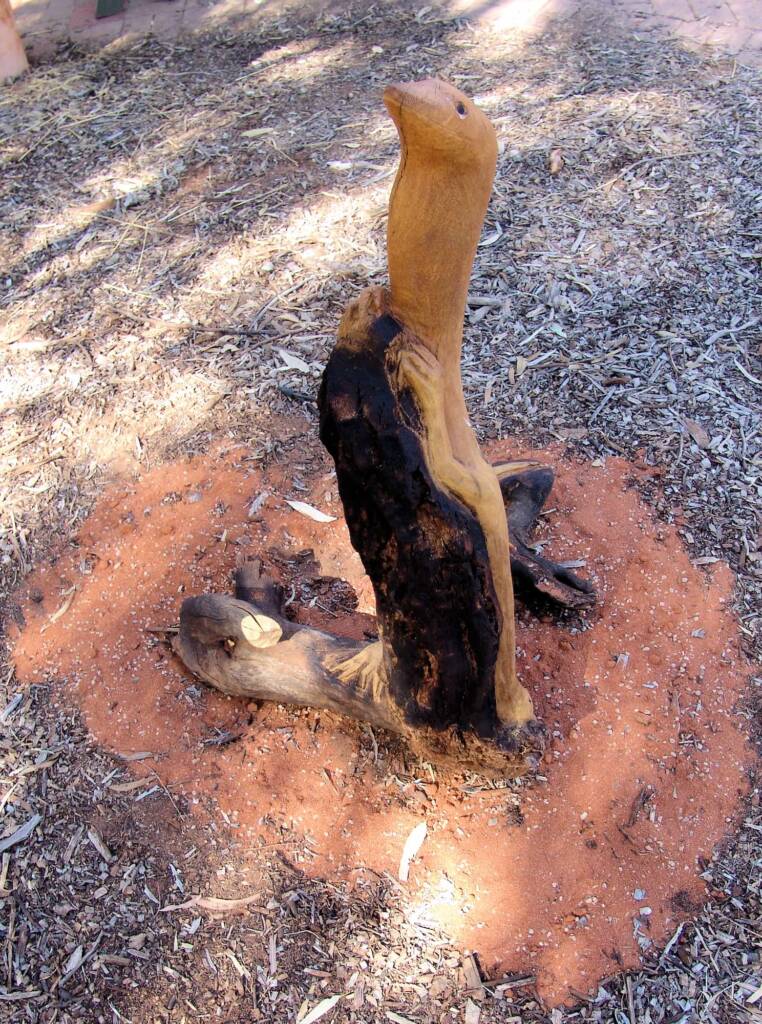 Utju Nintaka, artist Anthony Dent - (corkwood stump)