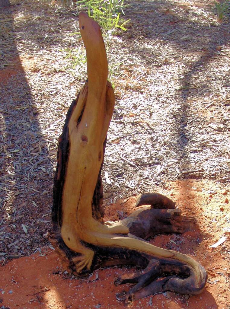 Utju Nintaka, artist Anthony Dent - (corkwood stump)