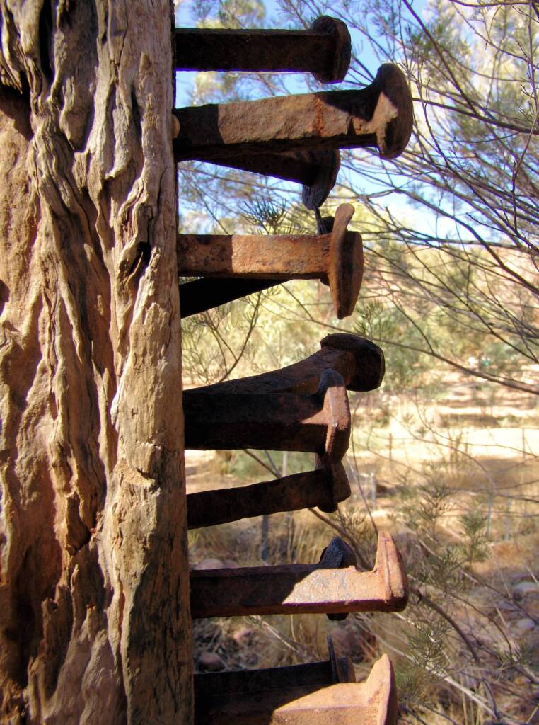White Gate, artist Al Bethune - (sleepers, rail dogs and scrap steel)