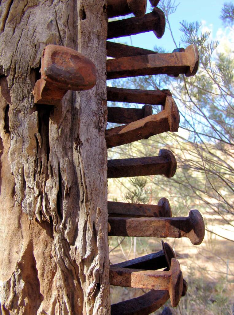 White Gate, artist Al Bethune - (sleepers, rail dogs and scrap steel)