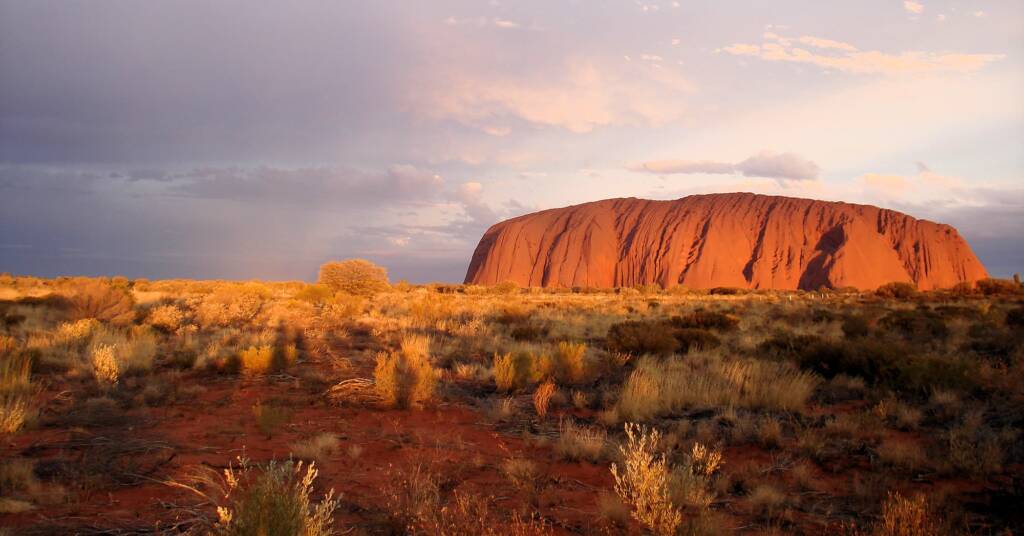 Uluru at sunset