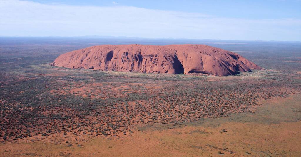 Uluru from the air