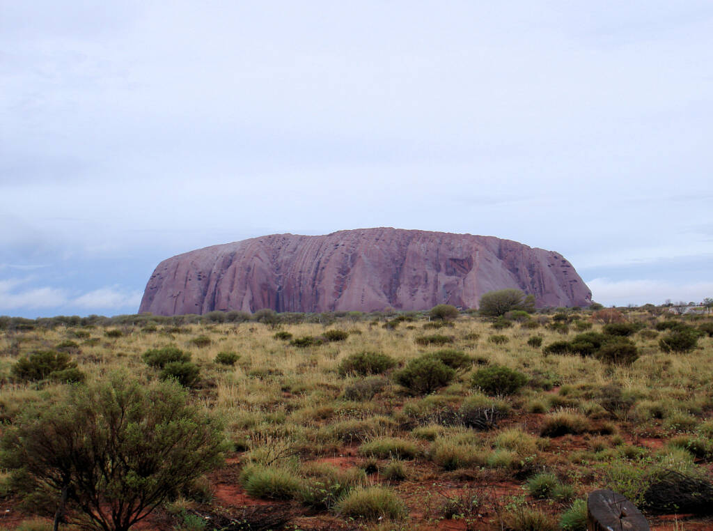 Uluru on a wet day