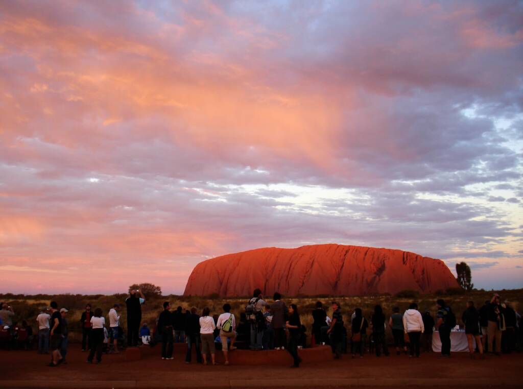 Sunset at Uluru