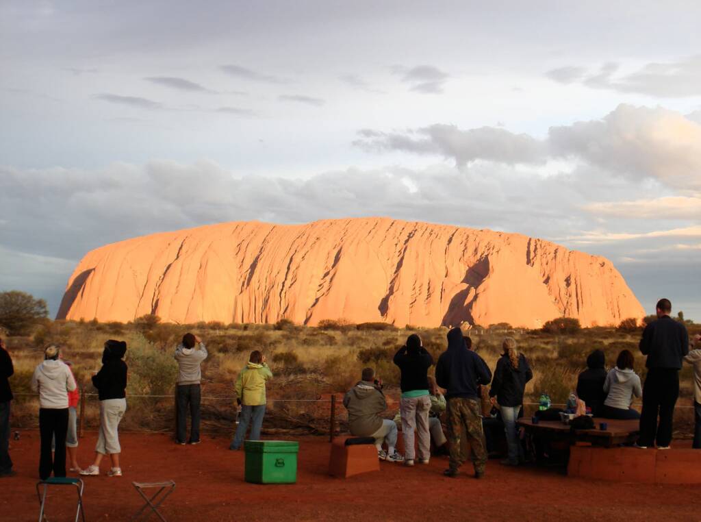Sunset at Uluru