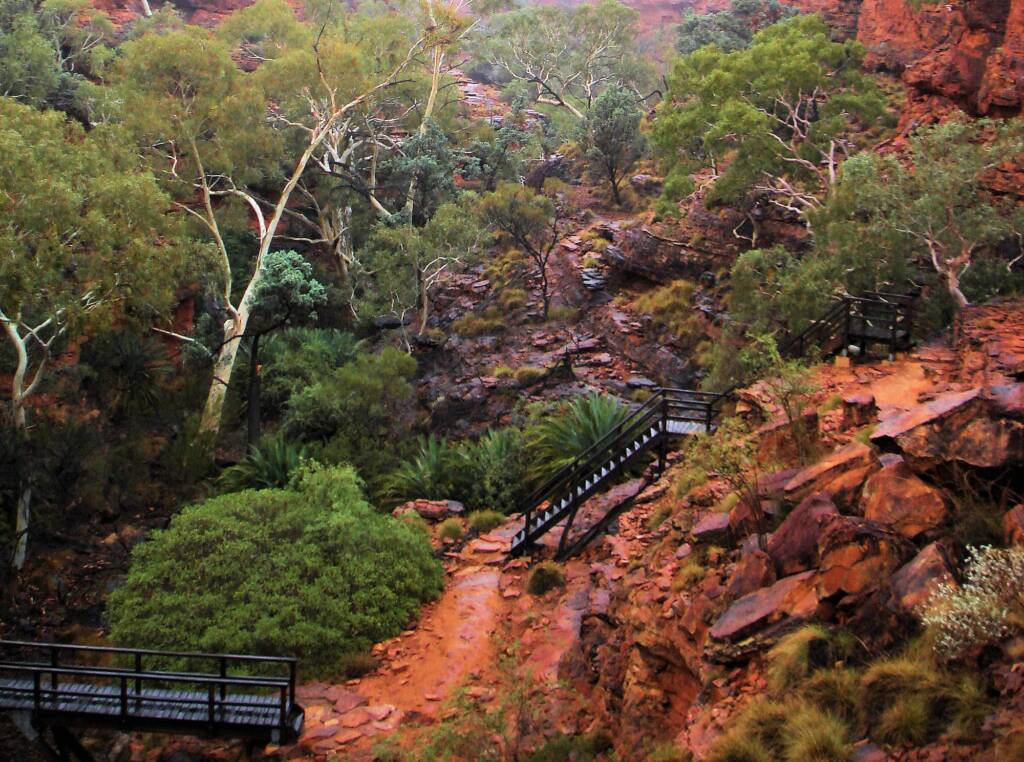 Walkway bridges on Rim Walk, Kings Canyon