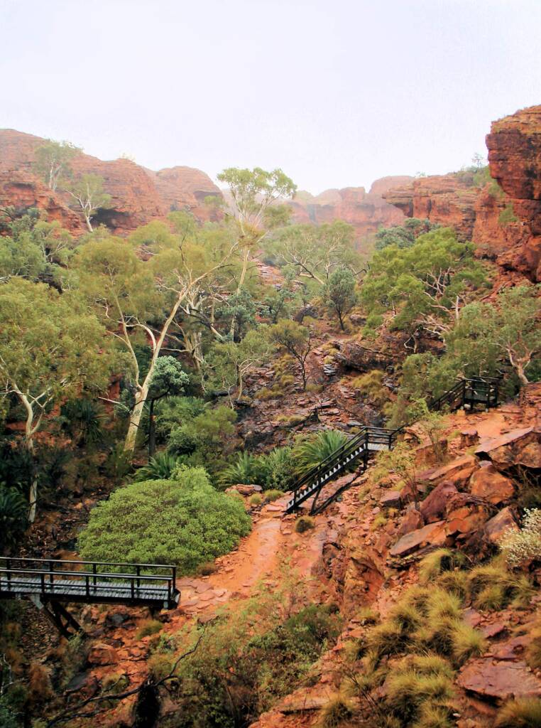 Walkway bridges on Rim Walk, Kings Canyon