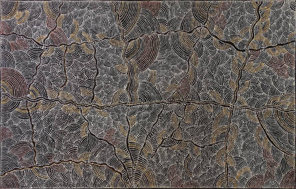 Sandhills of Mina Mina © Dorothy Napangardi; Courtesy of Gallery Gondwana