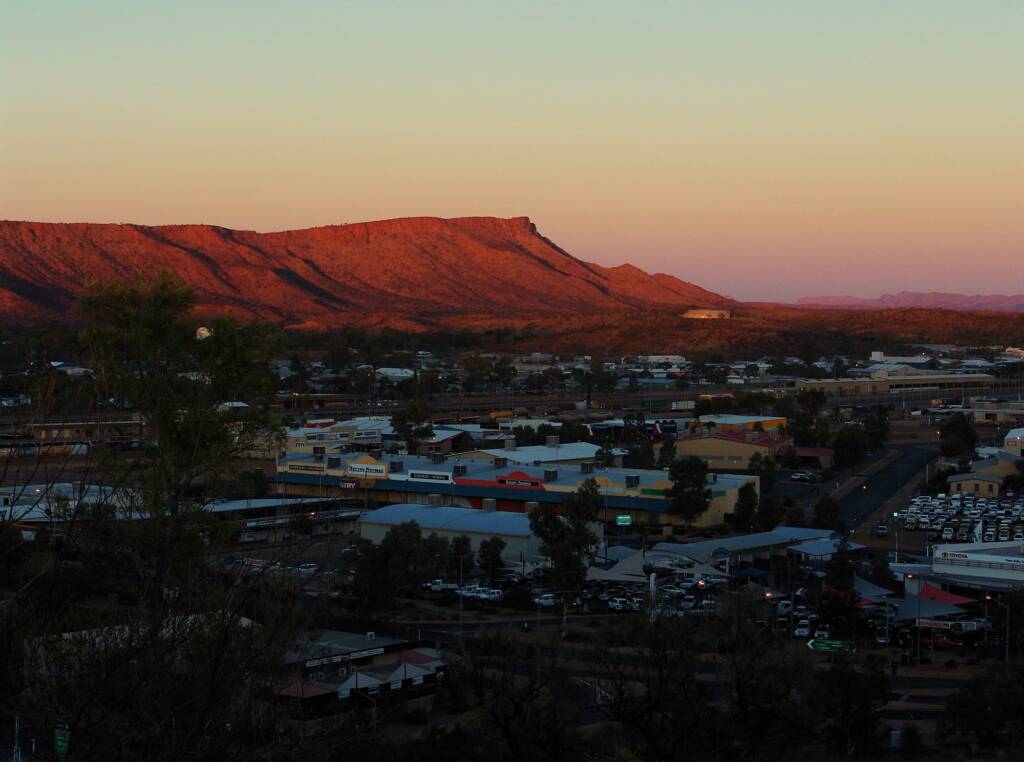 Sunset over Mount Gillen, Alice Springs, NT