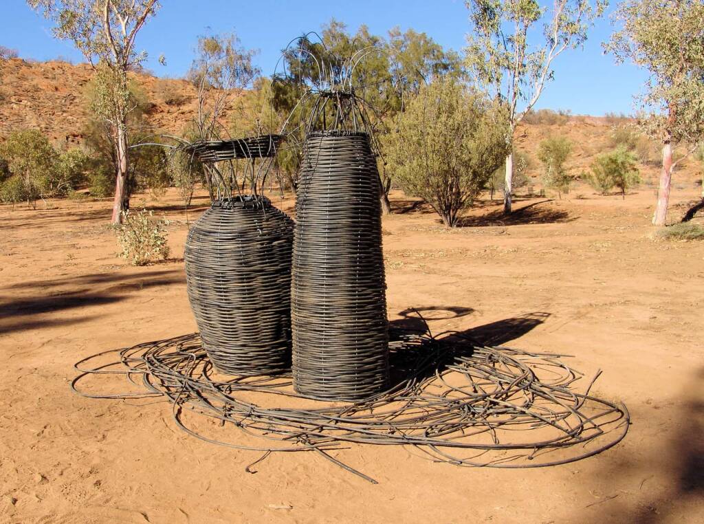 OP Irrigation Revamped - Artist Steve Anderson - (old irrigation lines and rippers, wire)