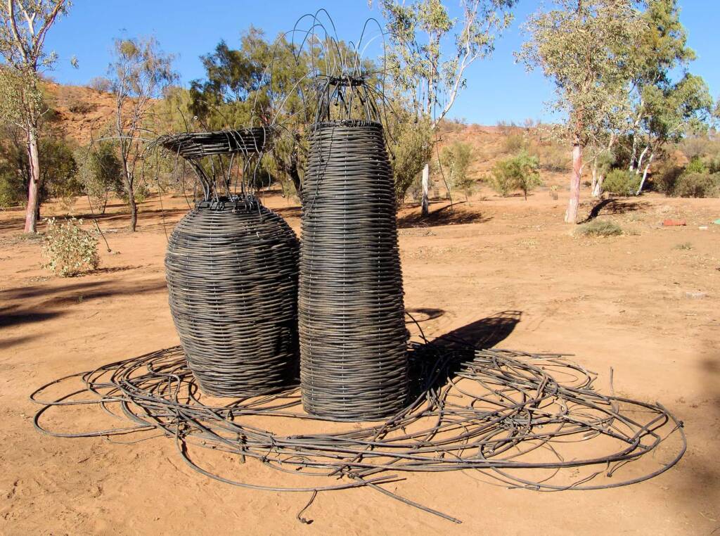 OP Irrigation Revamped - Artist Steve Anderson - (old irrigation lines and rippers, wire)