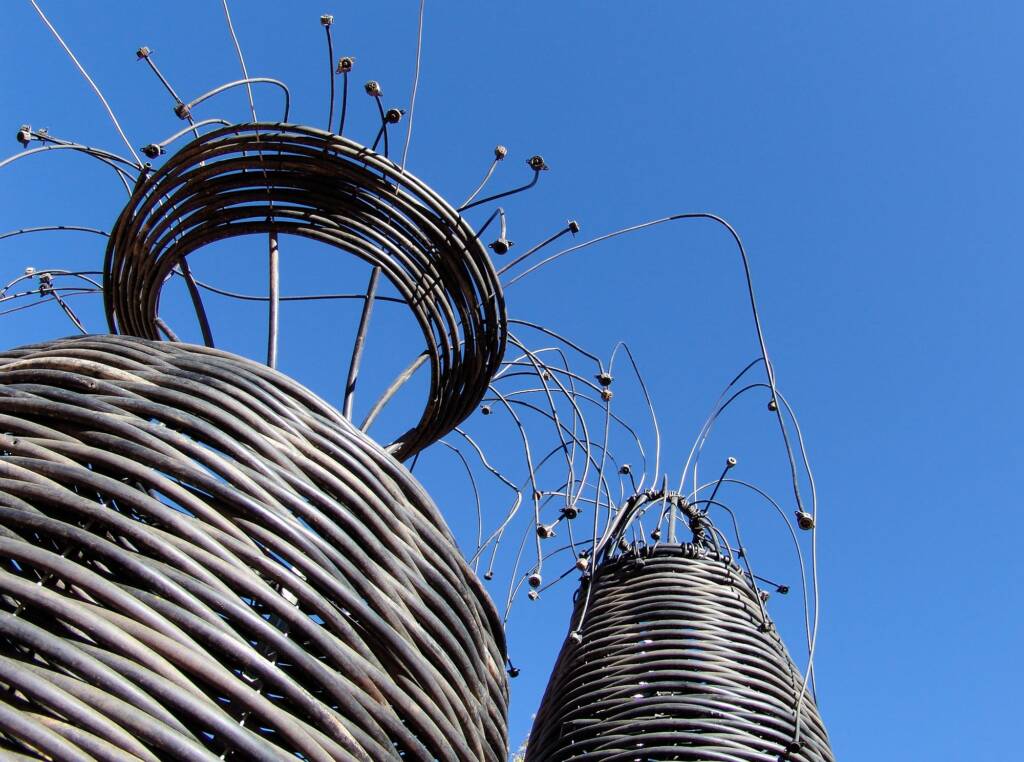 OP Irrigation Revamped - Artist Steve Anderson - (old irrigation lines and rippers, wire)