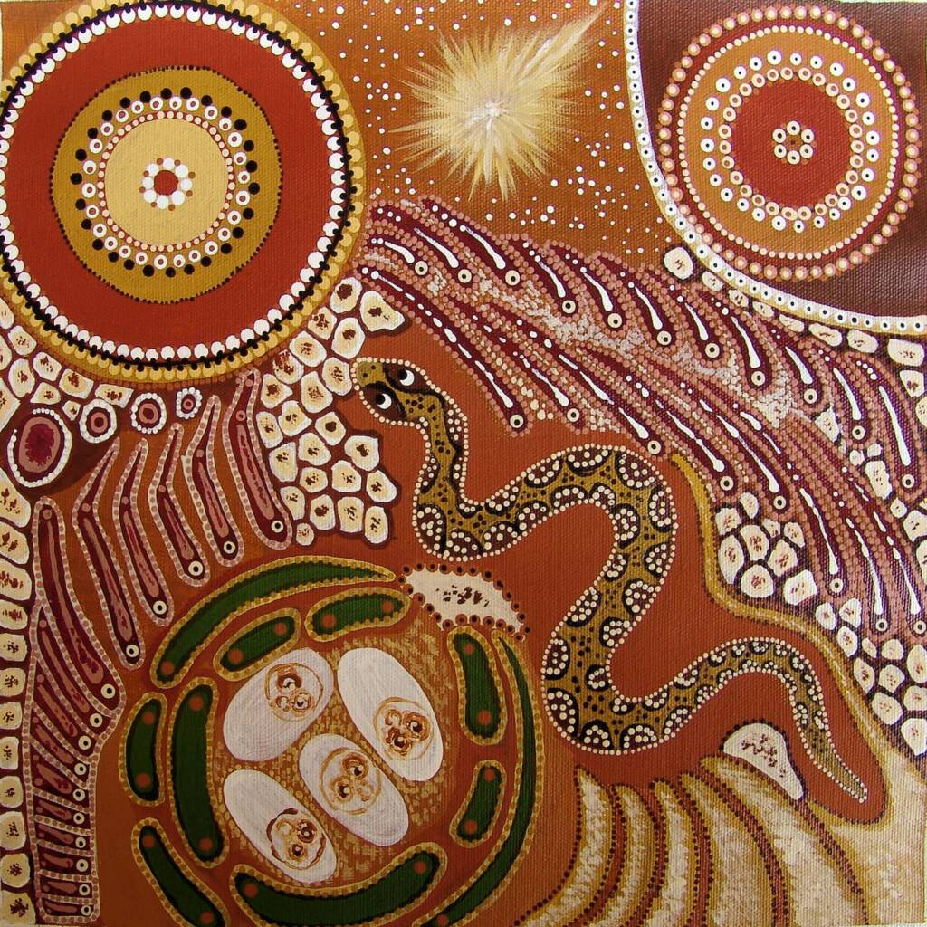 Glen Helen Snake Dreaming, 2010 © Selma Coulthard