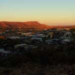 Sunset view west over Alice Springs and beyondeyond