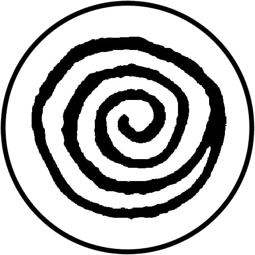 Water symbol, sometimes used to depict rockhole, rockhole with water and campsite
