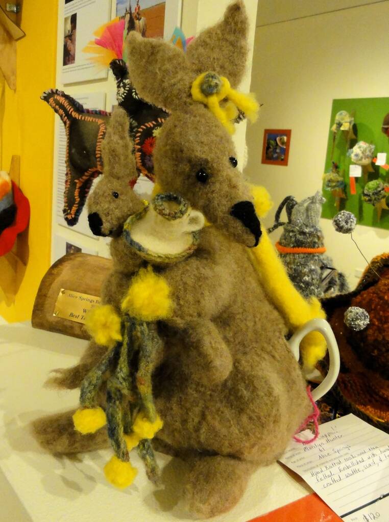 Tea cosy, Alice Springs Beanie Festival, 2014
