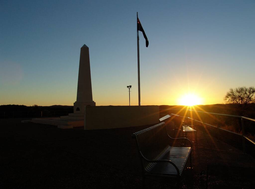 Sunrise from ANZAC Hill War Memorial, Alice Springs, NT