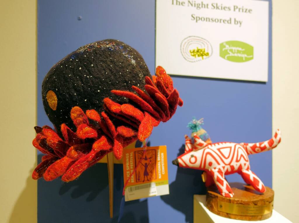 Campfire by artist Soosie Jobson, Alice Springs Beanie Festival, 2018