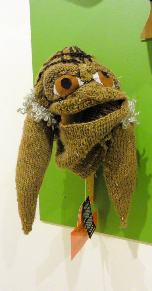 Yoda Grandmaster of the Jedi by artist Louise Thackray, Alice Springs Beanie Festival, 2014