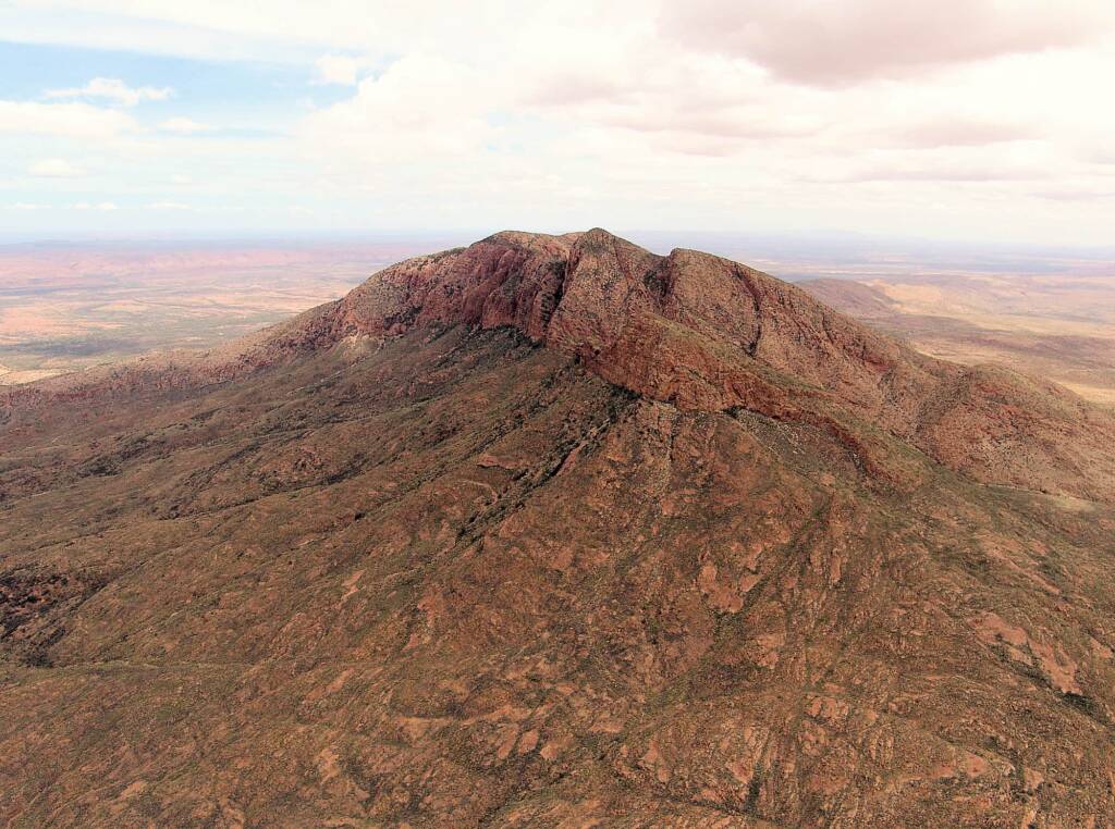 Aerial view over West MacDonnell Ranges National Park, NT