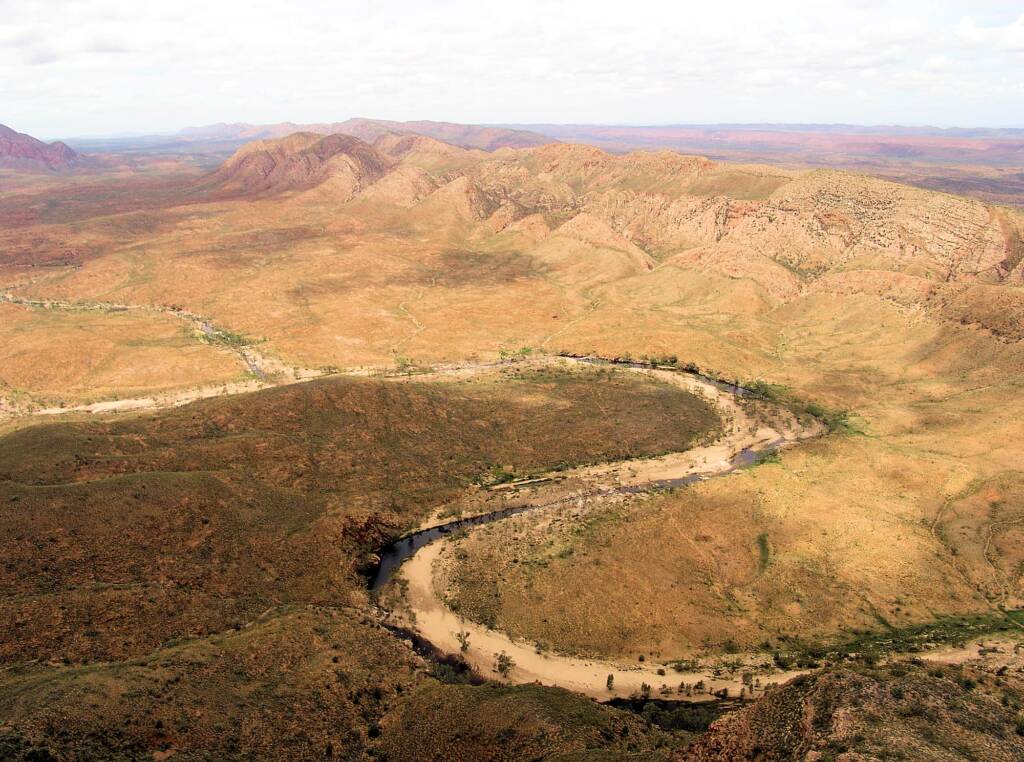 View over Ormiston Pound, West MacDonnell Ranges National Park, NT