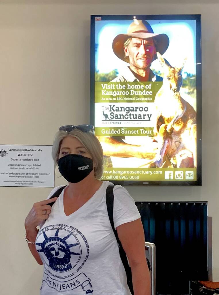 Arrival at Alice Springs Airport