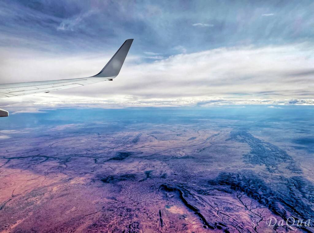 Aerial view above the horizon by Da Qua