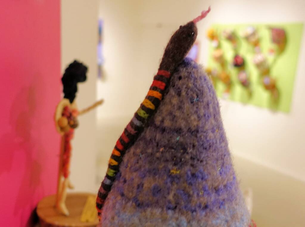 'Goorialla', the Rainbow Serpent by Letisha Kirkland - Winner 2021 Legend/Folktale (Ausemade sponsor)
