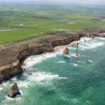 Aerial view of the Great Ocean Road, VIC