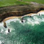 Aerial view of the Great Ocean Road, VIC