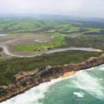 Aerial view of the Great Ocean Road, VIC